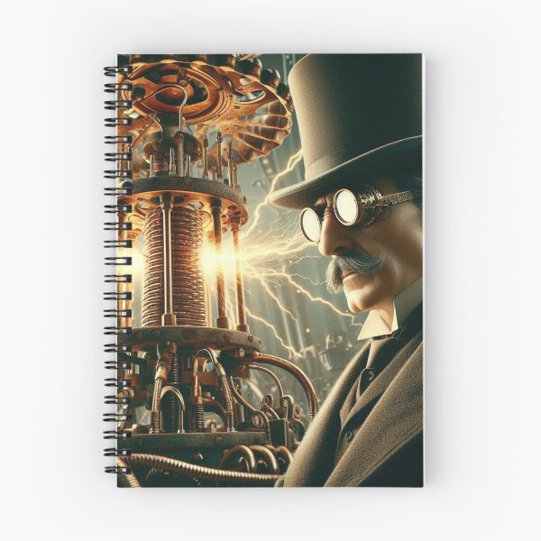 Item preview, Steampunk nikola tesla designed and sold by sevenmountains.