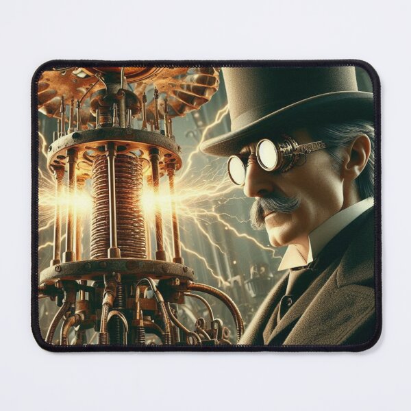 Item preview, Steampunk nikola tesla designed and sold by sevenmountains.