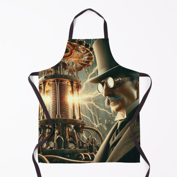 Item preview, Steampunk nikola tesla designed and sold by sevenmountains.