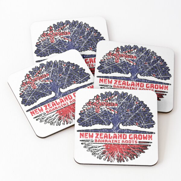 Item preview, Bahrain Bahraini New Zealander New Zealand Tree Roots Flag designed and sold by FlagX.