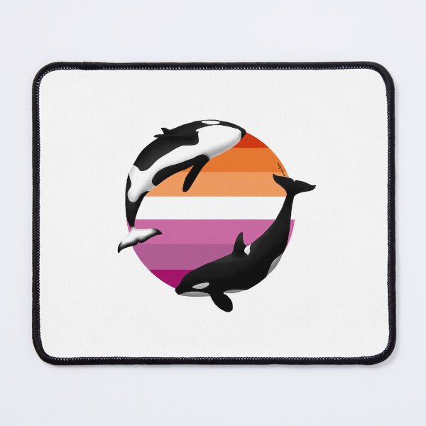 Item preview, Orca Lesbian Pride Flag designed and sold by livinseas.