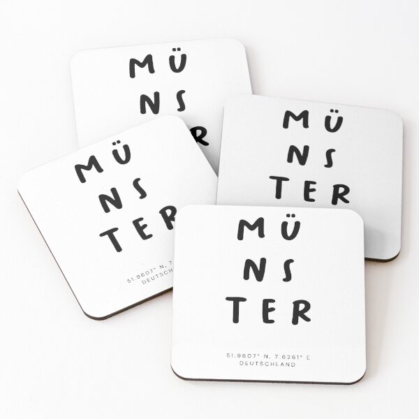 Item preview, Münster | Typography Design | Design Map Coordinates designed and sold by RM-Journey.