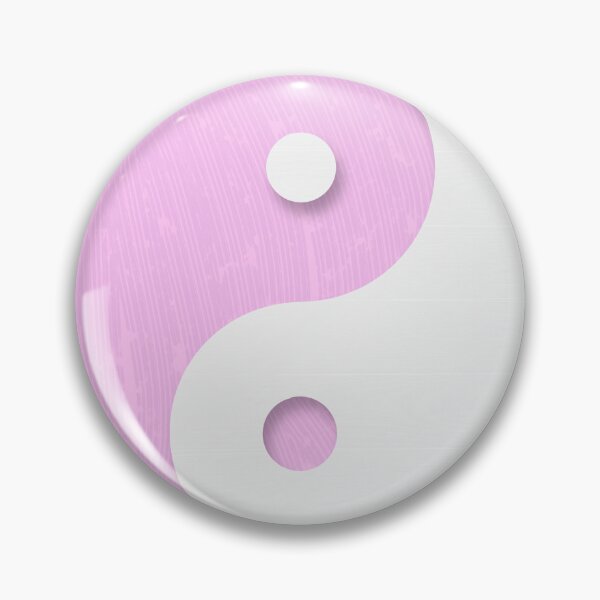 Artikelvorschau, Rosa und weißes Yin Yang entworfen und verkauft von Sacred Minds Studio.