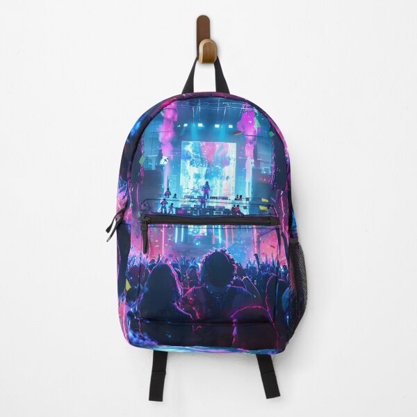 Item preview, Electric Vibes: A Neon Rave Extravaganza designed and sold by AI-Only Creations.