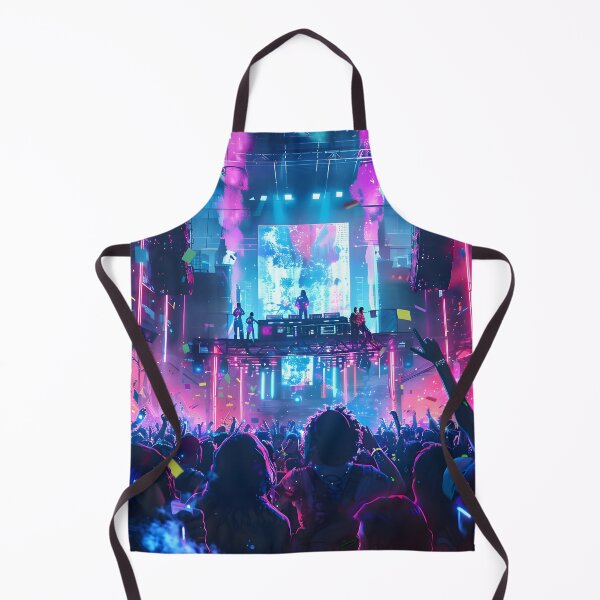 Item preview, Electric Vibes: A Neon Rave Extravaganza designed and sold by AI-Only Creations.