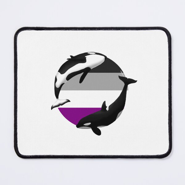Item preview, Orca Asexual Pride Flag designed and sold by livinseas.