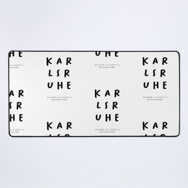 Item preview, Karlsruhe | Typography Design | Design Map Coordinates designed and sold by RM-Journey.