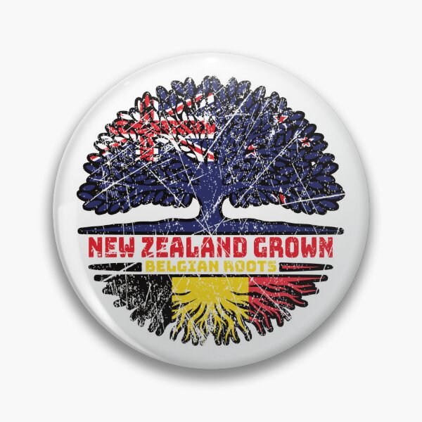 Item preview, Belgium Belgian New Zealander New Zealand Tree Roots Flag designed and sold by FlagX.