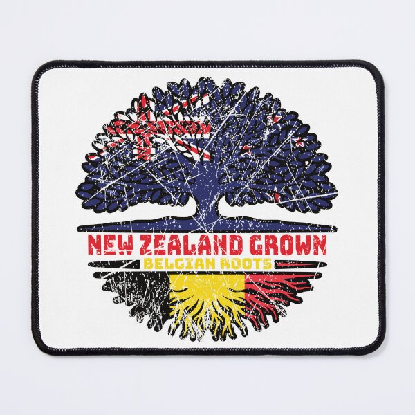 Item preview, Belgium Belgian New Zealander New Zealand Tree Roots Flag designed and sold by FlagX.