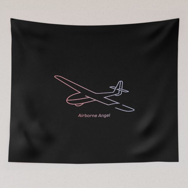 Item preview, Airborne Angel Glider Pilot Sailplane Biplane aerial floating soaring designed and sold by These_Prints.