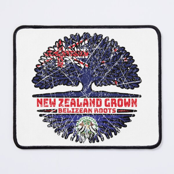 Item preview, Belize Belizean New Zealander New Zealand Tree Roots Flag designed and sold by FlagX.