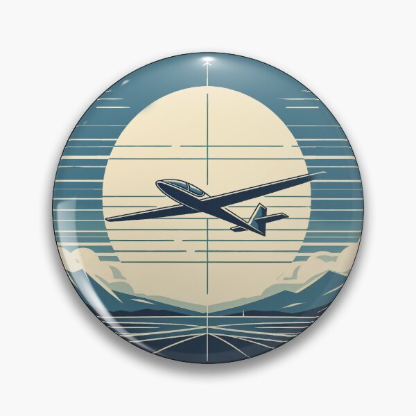 Item preview, Glider Pilot Sailplane Biplane aerial floating soaring designed and sold by These_Prints.