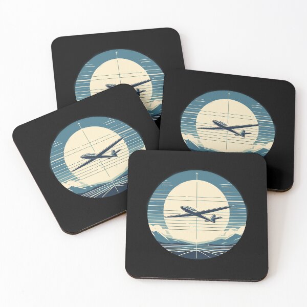 Item preview, Glider Pilot Sailplane Biplane aerial floating soaring designed and sold by These_Prints.