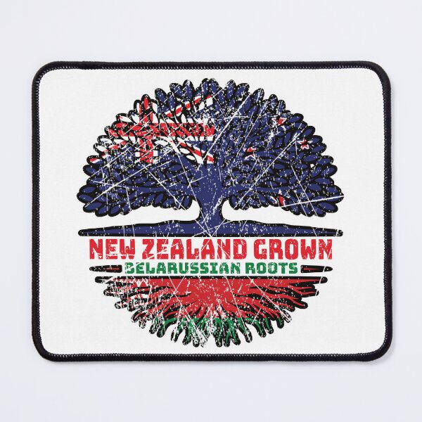Item preview, Belarus Belarusian Belarussian New Zealander New Zealand Tree Roots Flag designed and sold by FlagX.