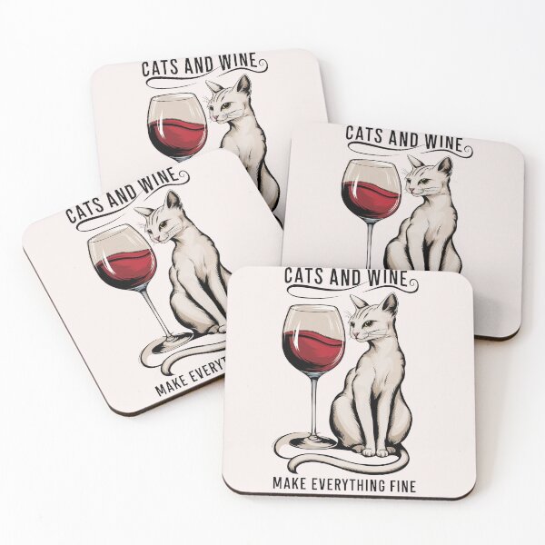 Item preview, Cats and Wine  designed and sold by Pixel-Lair.