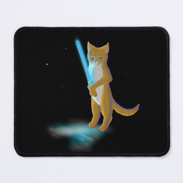 Item preview, Cat With Lightsaber designed and sold by SilverdawnArt.