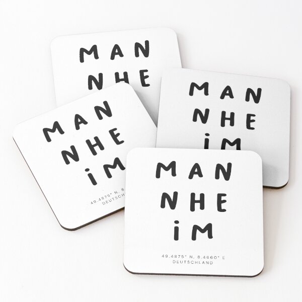 Item preview, Mannheim | Typography Design | Design Map Coordinates designed and sold by RM-Journey.