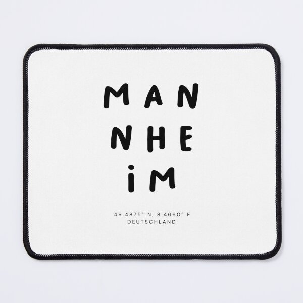 Item preview, Mannheim | Typography Design | Design Map Coordinates designed and sold by RM-Journey.