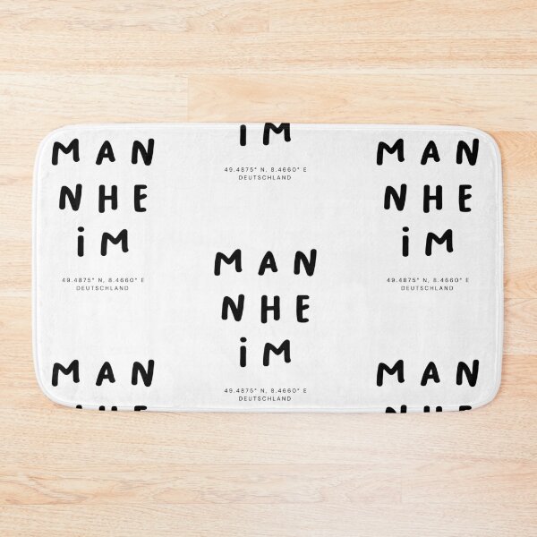 Item preview, Mannheim | Typography Design | Design Map Coordinates designed and sold by RM-Journey.