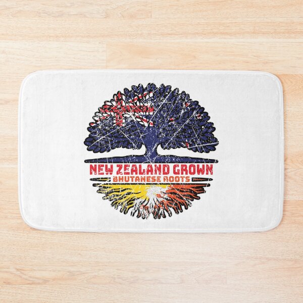 Item preview, Bhutan Bhutanese New Zealander New Zealand Tree Roots Flag designed and sold by FlagX.