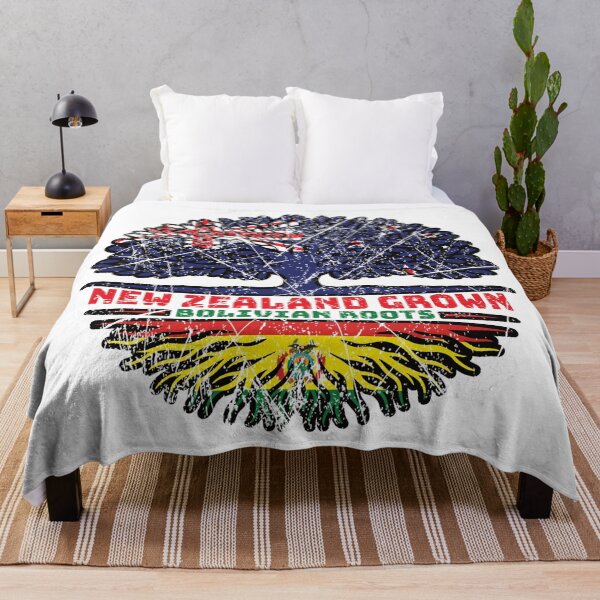 Item preview, Bolivia Bolivian New Zealander New Zealand Tree Roots Flag designed and sold by FlagX.