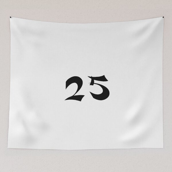 Item preview, 25, twenty-five, black, shangai designed and sold by Numbers-Art.