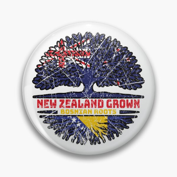 Item preview, Bosnia Bosnian New Zealander New Zealand Tree Roots Flag designed and sold by FlagX.