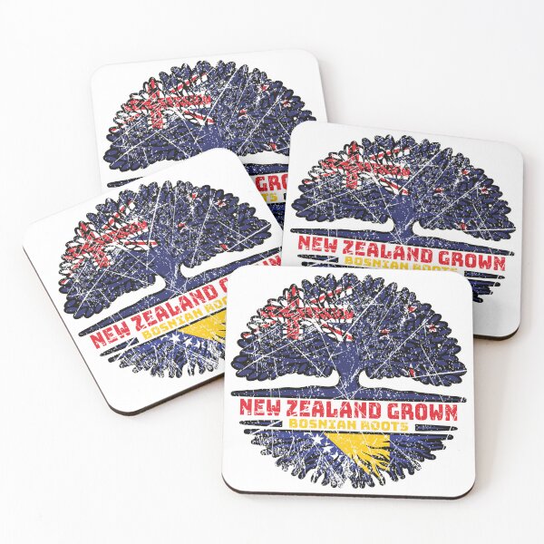 Item preview, Bosnia Bosnian New Zealander New Zealand Tree Roots Flag designed and sold by FlagX.