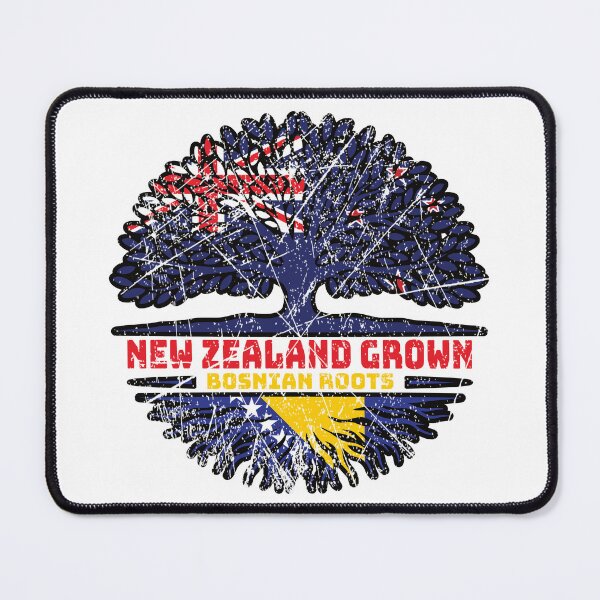 Item preview, Bosnia Bosnian New Zealander New Zealand Tree Roots Flag designed and sold by FlagX.