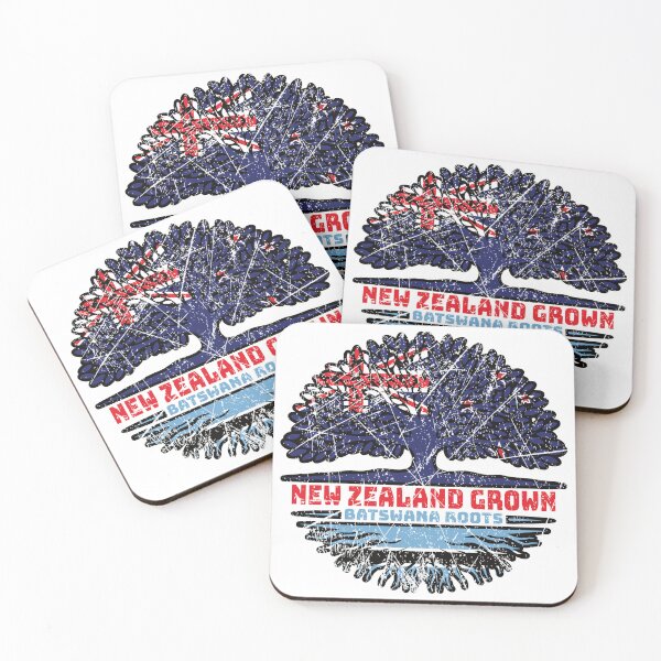 Item preview, Botswana Batswana New Zealander New Zealand Tree Roots Flag designed and sold by FlagX.