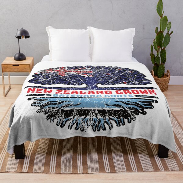 Item preview, Botswana Batswana New Zealander New Zealand Tree Roots Flag designed and sold by FlagX.