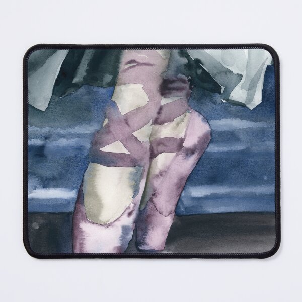 Item preview, Watercolor Ballerina Slippers in Dark Moody Colors designed and sold by Valerie Englehart.
