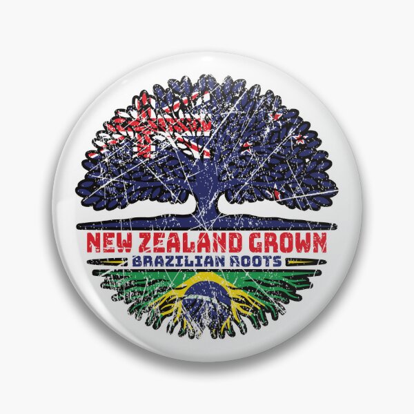Item preview, Brazilian Brazil New Zealander New Zealand Tree Roots Flag designed and sold by FlagX.