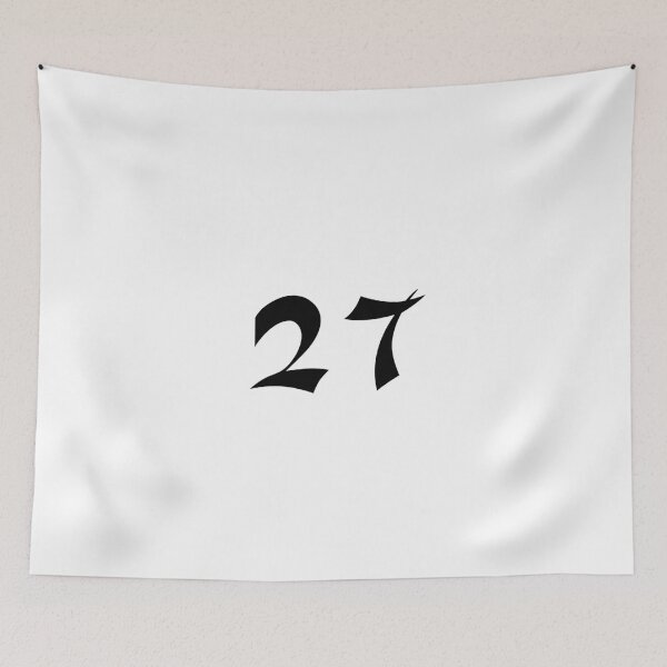 Item preview, 27, twenty-seven, black, shangai designed and sold by Numbers-Art.