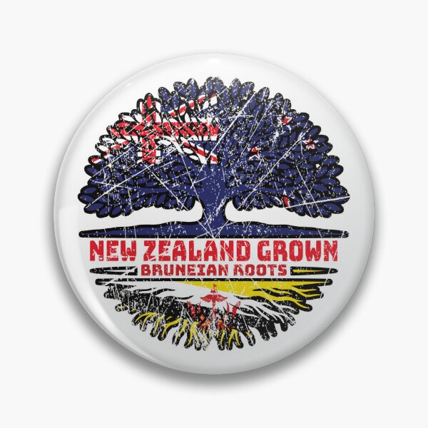 Item preview, Brunei Bruneian New Zealander New Zealand Tree Roots Flag designed and sold by FlagX.