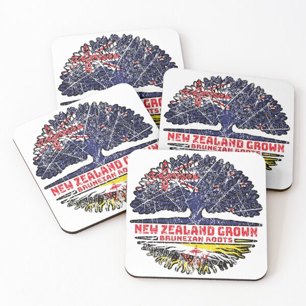 Item preview, Brunei Bruneian New Zealander New Zealand Tree Roots Flag designed and sold by FlagX.