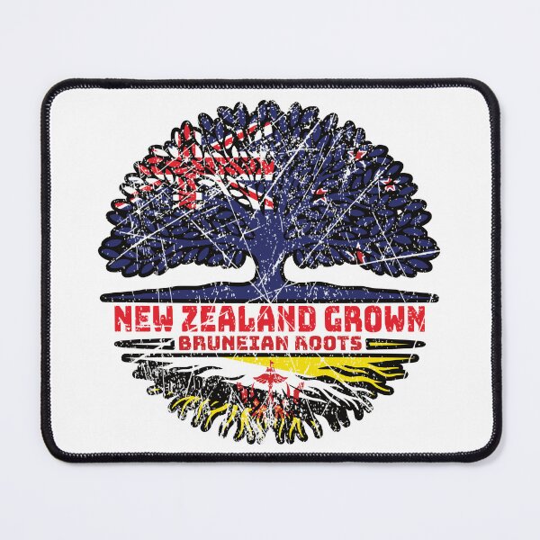 Item preview, Brunei Bruneian New Zealander New Zealand Tree Roots Flag designed and sold by FlagX.