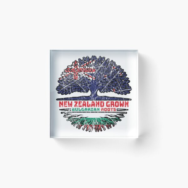 Item preview, Bulgaria Bulgarian New Zealander New Zealand Tree Roots Flag designed and sold by FlagX.