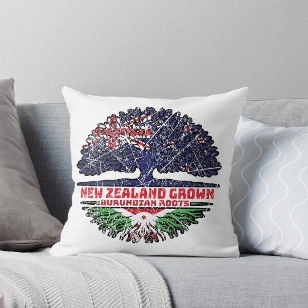 Item preview, Burundi Burundian New Zealander New Zealand Tree Roots Flag designed and sold by FlagX.
