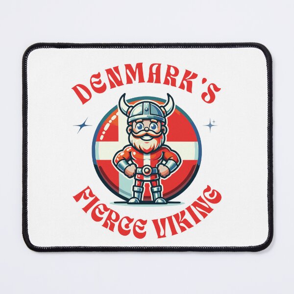 Item preview, Denmark's Fierce Viking Danish Flag Team Country Vikings designed and sold by KayelBee.