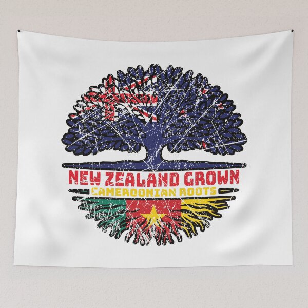 Item preview, Cameroon Cameroonian New Zealander New Zealand Tree Roots Flag designed and sold by FlagX.