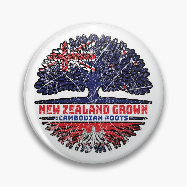 Item preview, Cambodian Cambodia New Zealander New Zealand Tree Roots Flag designed and sold by FlagX.