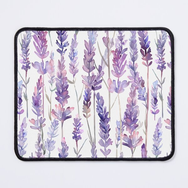Item preview, Watercolour lavender fields seamless - Watercolour Paintings, Tea Herbs, Nature and Perfume, Lavender flowers field background. designed and sold by Bizgiv.