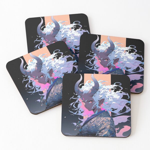 Item preview, Anime style demon girl poster designed and sold by iWallGlow.