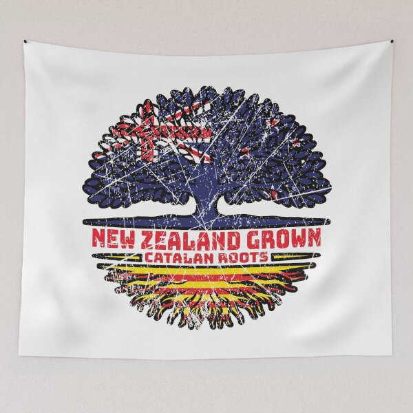 Item preview, Catalonia Catalan New Zealander New Zealand Tree Roots Flag designed and sold by FlagX.