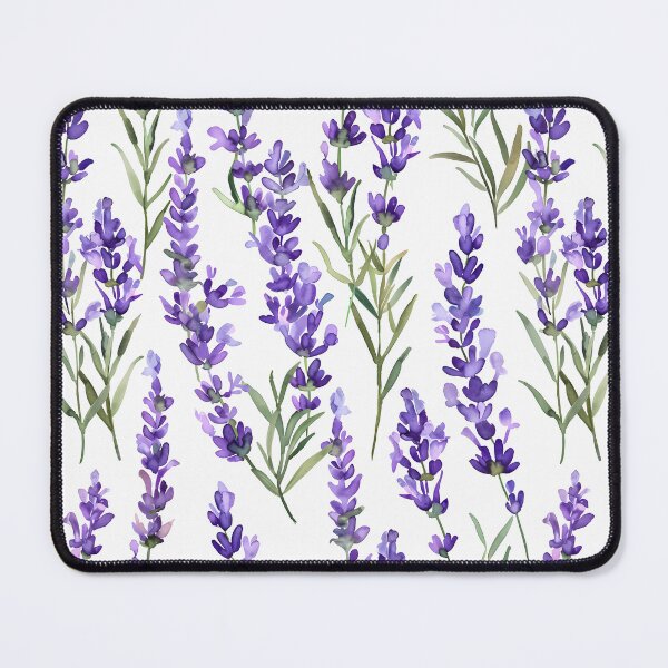Item preview, Watercolour lavender fields seamless - Watercolour Paintings, Tea Herbs, Nature and Perfume, Lavender flowers field background. designed and sold by Bizgiv.