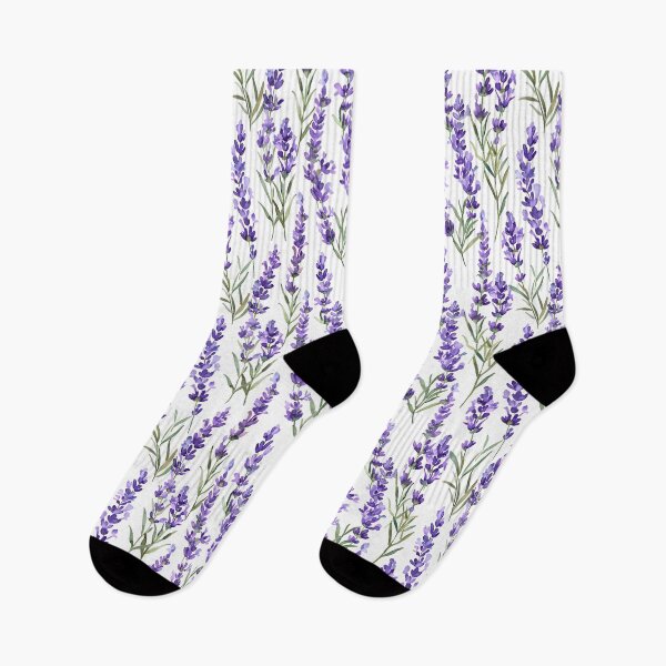 Item preview, Watercolour lavender fields seamless - Watercolour Paintings, Tea Herbs, Nature and Perfume, Lavender flowers field background. designed and sold by Bizgiv.