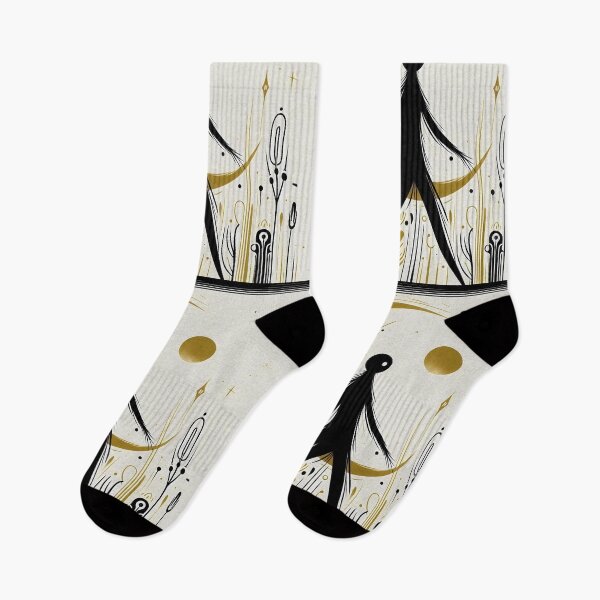 Item preview, Mysterious Man Walking | Golden Moon & Forest | Geometric & Linear Art | Minimalist Design designed and sold by GOATMATCH.