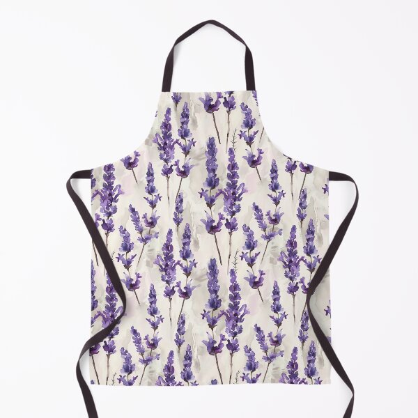 Item preview, Watercolour lavender fields seamless - Watercolour Paintings, Tea Herbs, Nature and Perfume, Lavender flowers field background. designed and sold by Bizgiv.