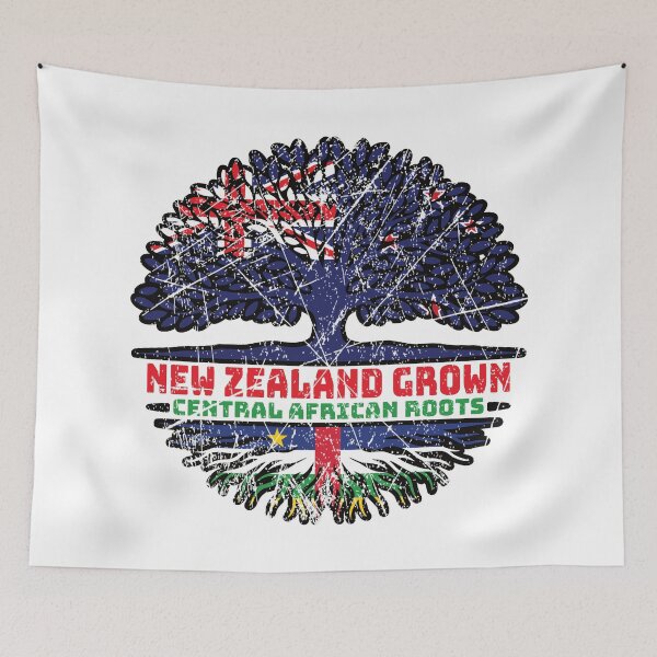 Item preview, Central African Republic Central African New Zealander New Zealand Tree Roots Flag designed and sold by FlagX.